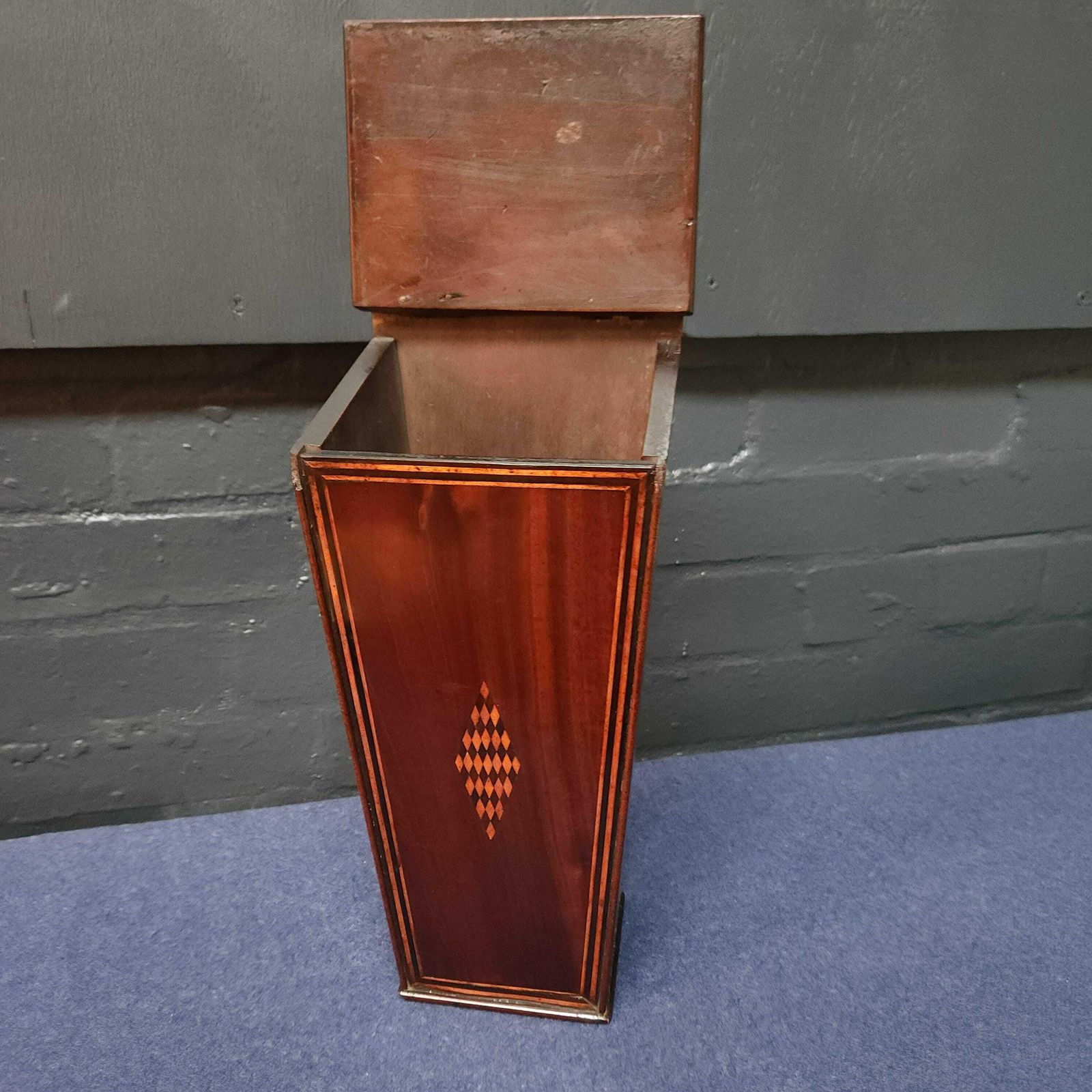 Inlaid Mahogany Georgian Candle Box. Circa Late 18thc photo furniture