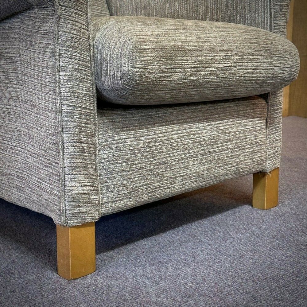 photo furniture Attractive Royams Chelmsford Grey Upholstered Armchair
