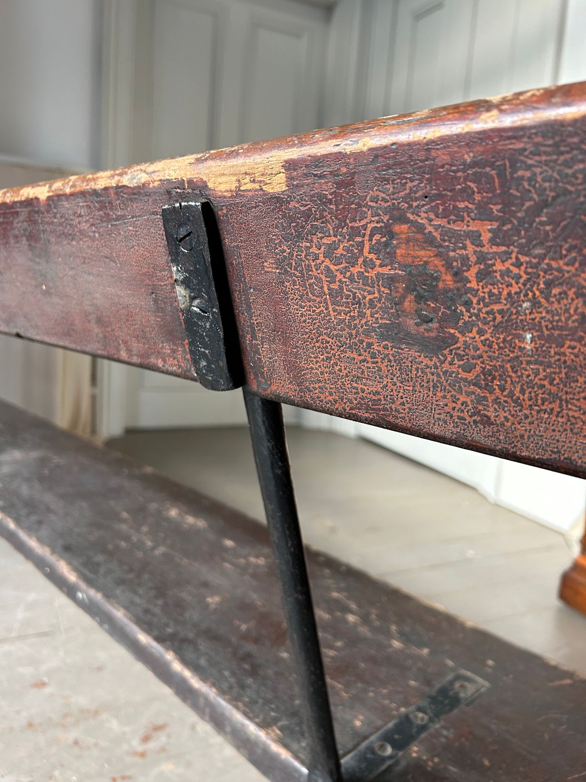 photo for sale Pair Of 19th Century Pine Benches In Original Condition
