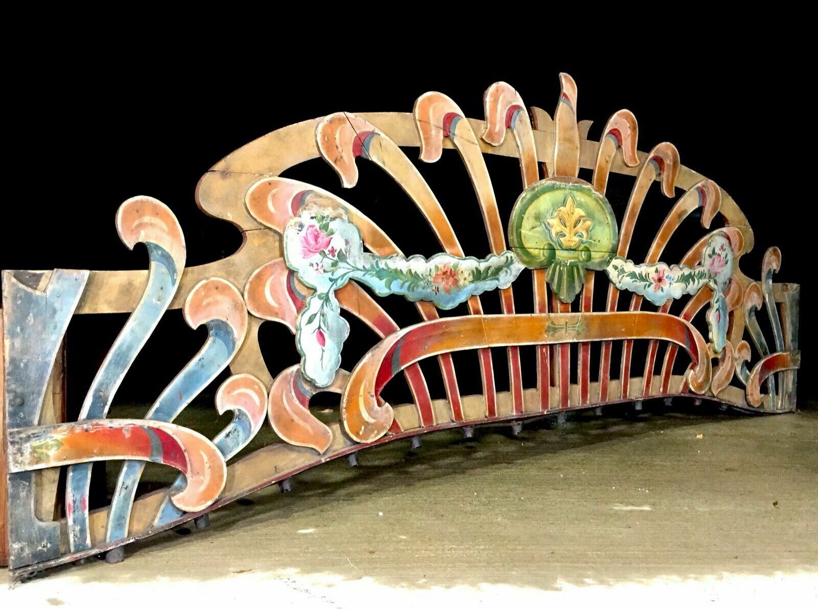Antique R. Edwards Ltd Fairground Showmen Sign From Dodgems Set Up Ride C.1930 photo for sale