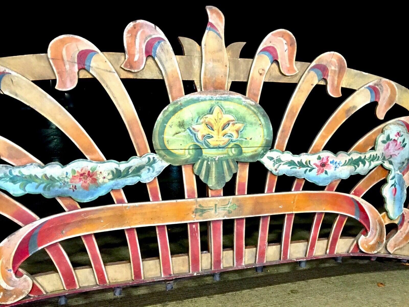 photo for sale Antique R. Edwards Ltd Fairground Showmen Sign From Dodgems Set Up Ride C.1930