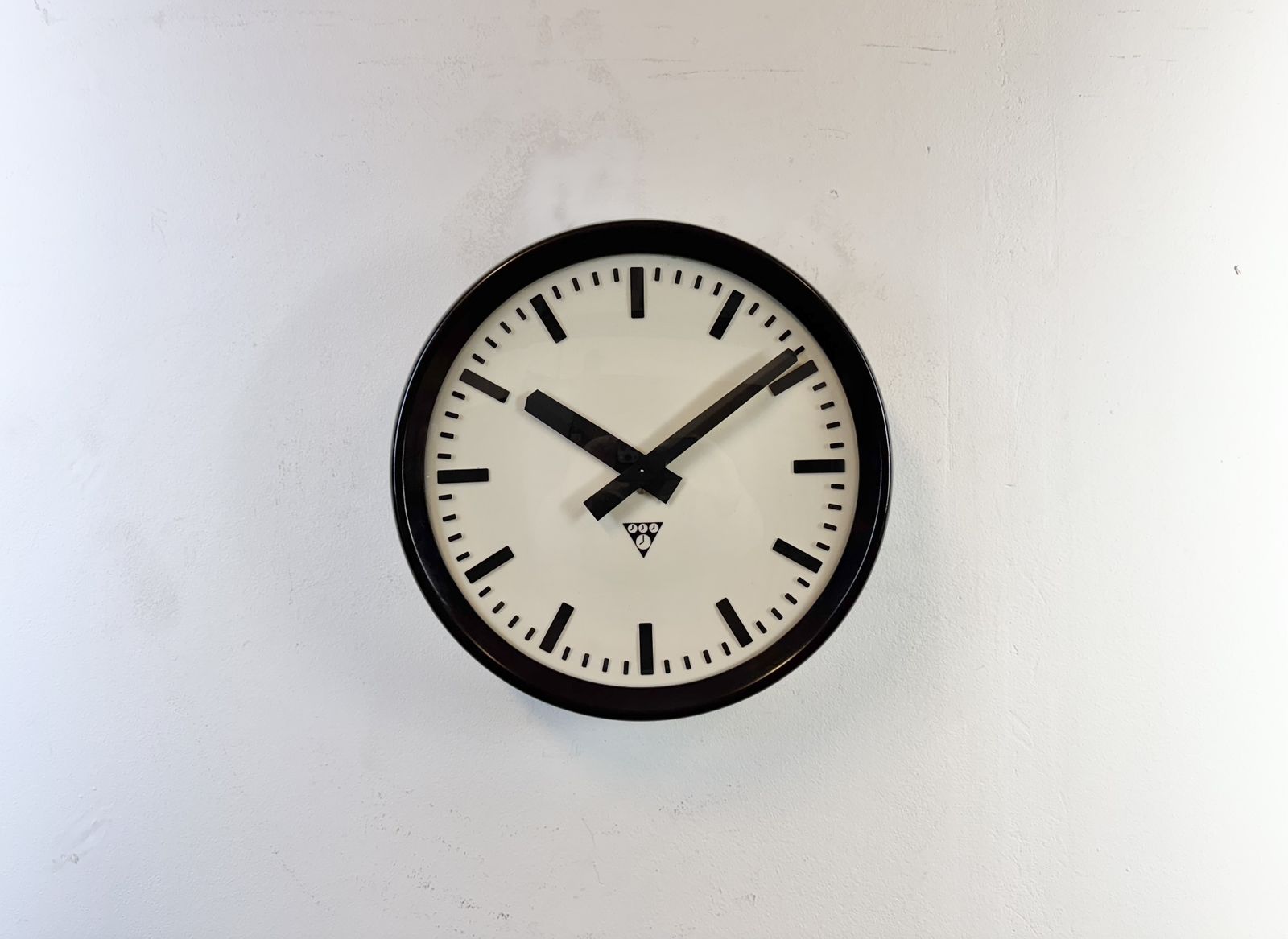 Industrial Bakelite Factory Wall Clock From Pragotron, 1960s photo furniture