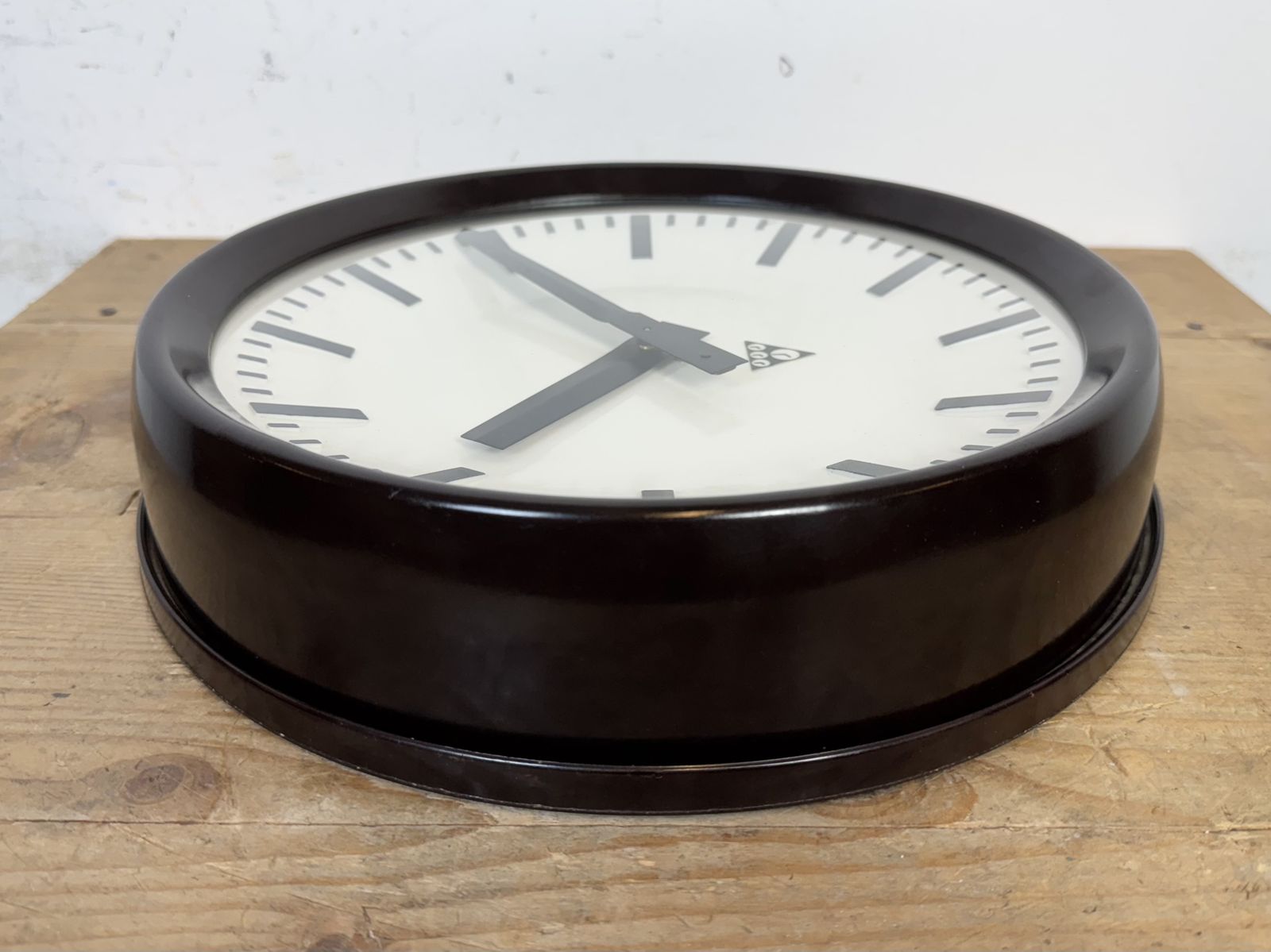 Industrial Bakelite Factory Wall Clock From Pragotron, 1960s photo 279.0