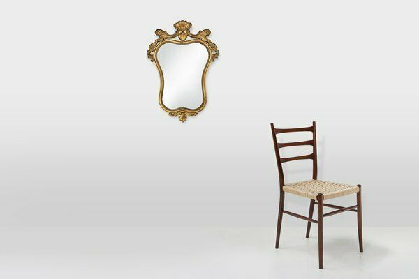 20th Century Belgian Baroque Mirror In Gilded Wood, 1950s photo furniture