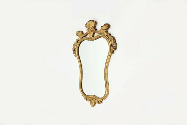 20th Century Belgian Baroque Mirror In Gilded Wood, 1950s photo 647.0