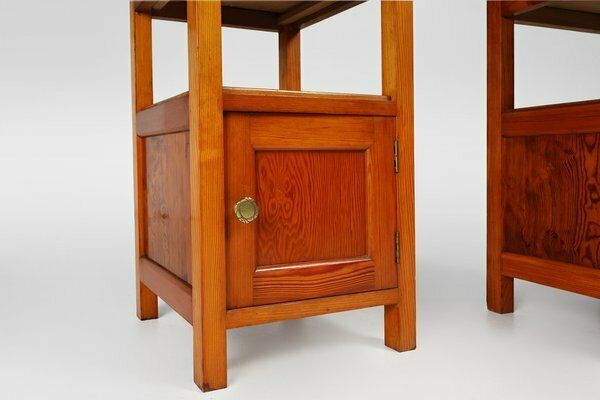 Art Deco Nightstands In Wood, France, 1940s, Set Of 2 photo buy