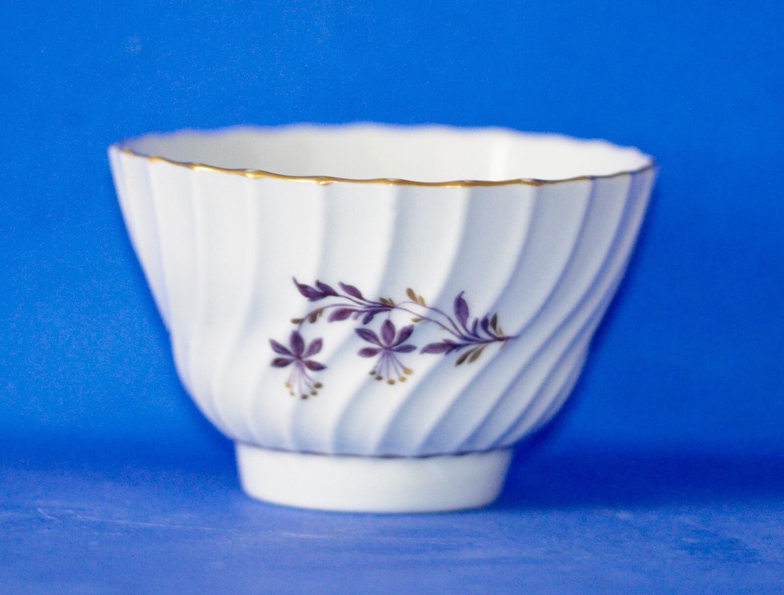 C1785 1800 Flight Period Worcester Porcelain Spirally Fluted Teabowl And Saucer photo for sale