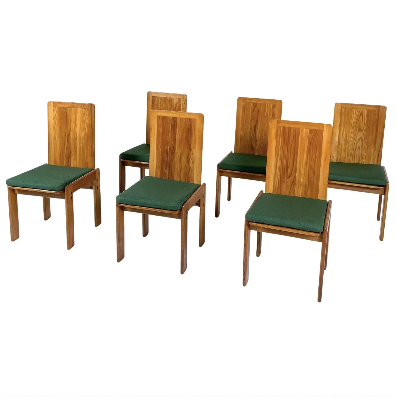 Mid Century Modern Set Of 6 Dining Chairs By Romanutti, Italy, 1970s