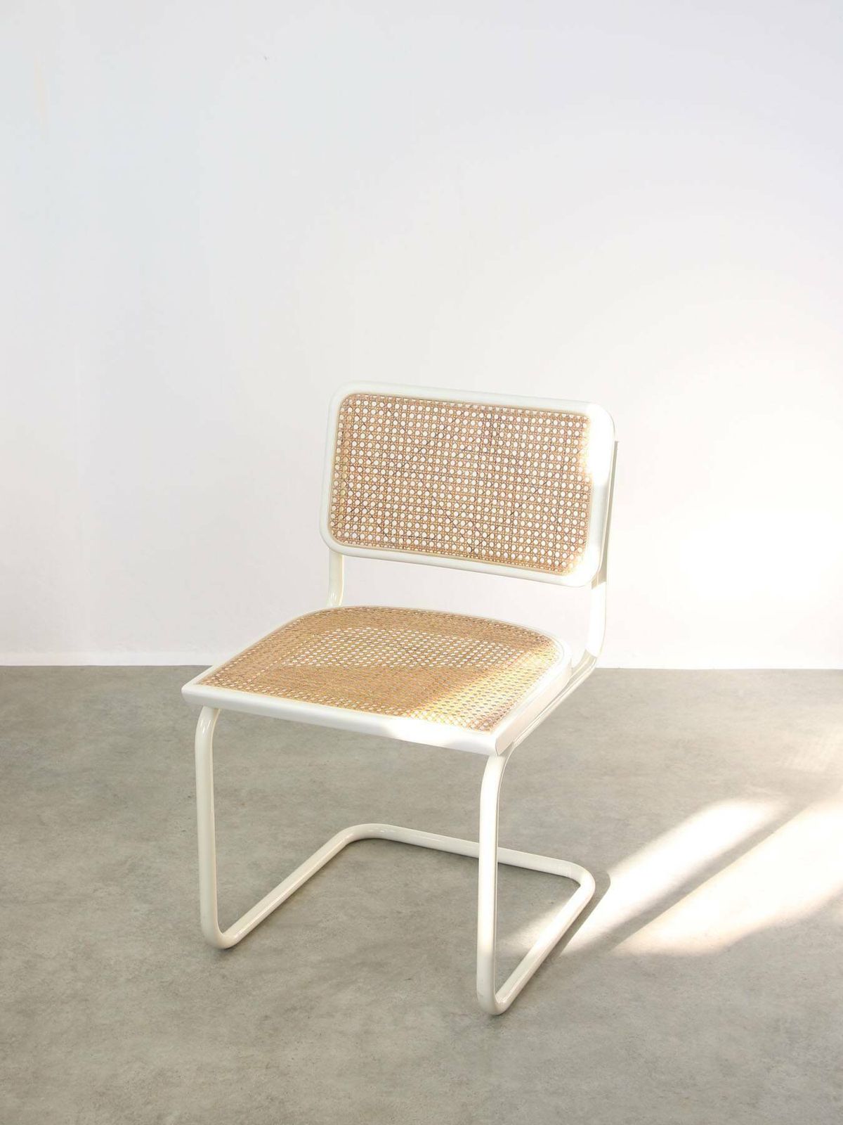 Vintage Cesca B32 Chair In White By Marcel Breuer, 1970s photo furniture