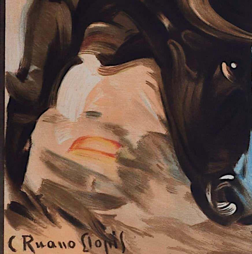 Carlos Ruano Llopis, Bullfighting Poster With Luis Miguel Dominguin, Granada, 14 June 1947 photo Art