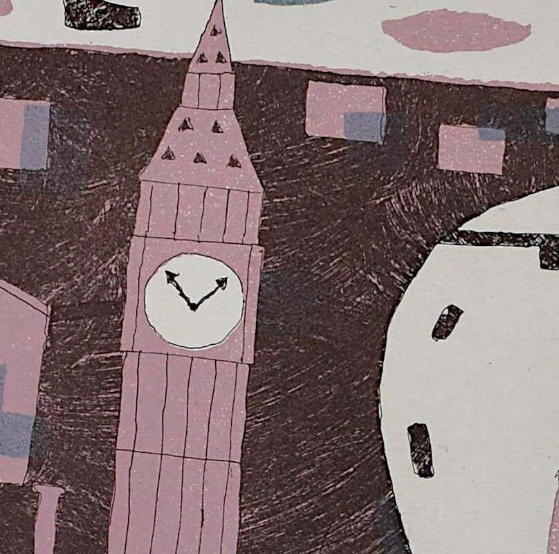 Julian Trevelyan, Westminster, Etching And Aquatint, 1969 70 photo furniture