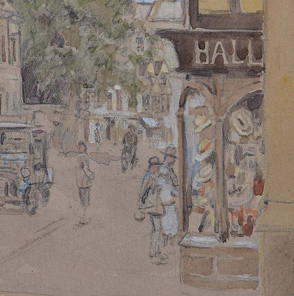 G F Nicholls, All Souls College, Oxford, Early 20th Century View From High Street photo furniture