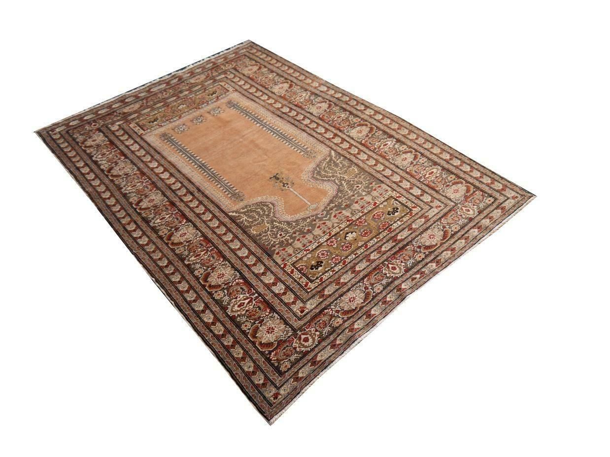 Antique Bandirma Prayer Rug Pandirma Turkish Carpet photo vintage
