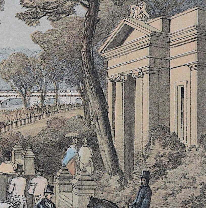 Rudolph Ackermann, Crystal Palace, View From The North Bank Of The Serpentine 1851 photo Art