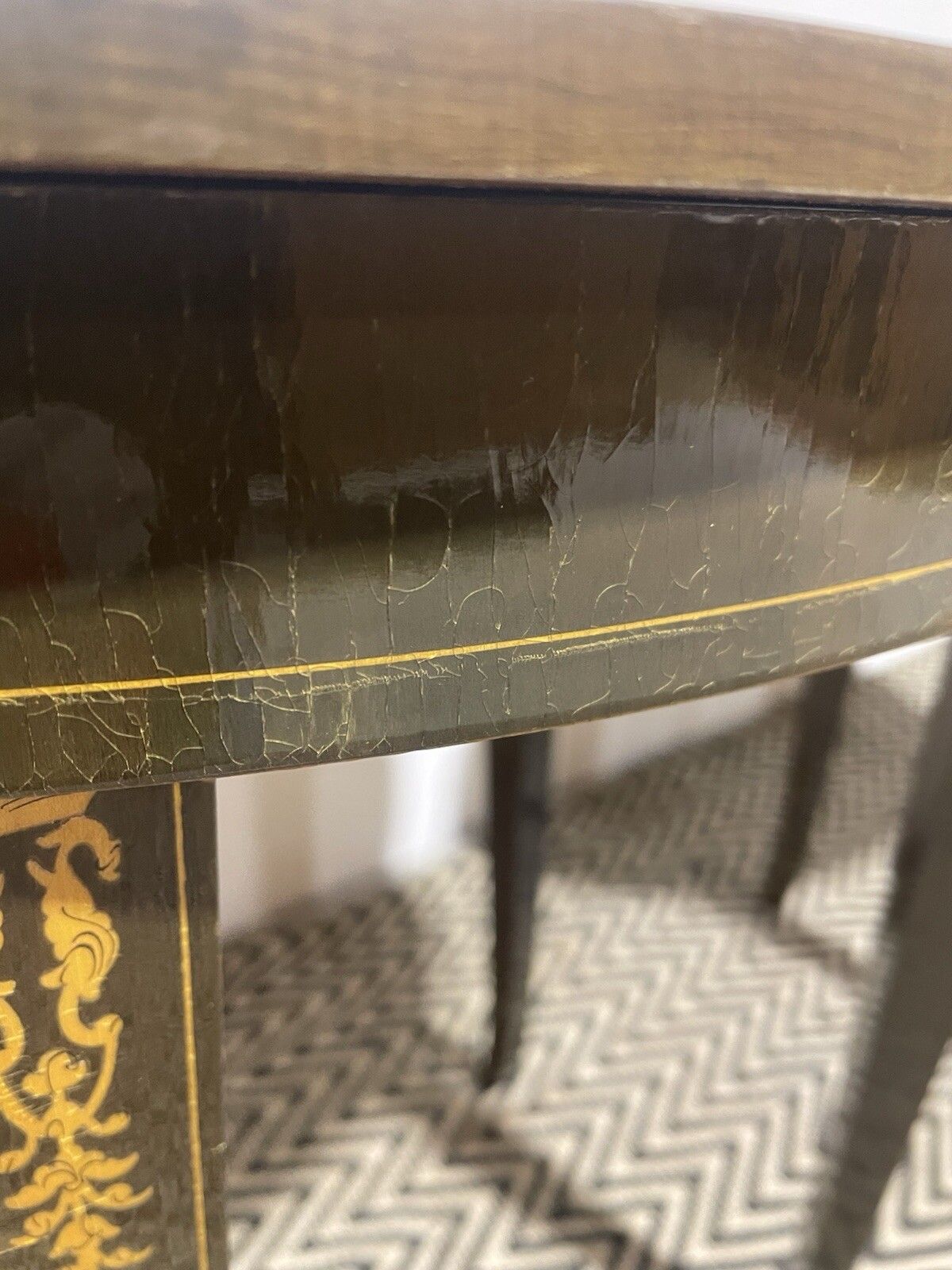 Antique Italian Style Music Side Tables Pair Lamp Coffee Table Oval photo Furniture