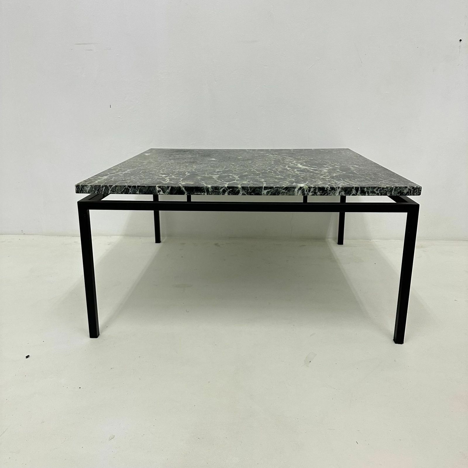 Mid Century Modern Salontafel Met Groen Marmer, Jaren 1970 photo vinterior