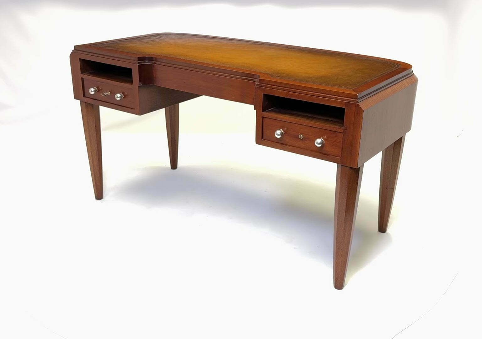 French Art Deco Desk In Mahogany And Satinwood photo Furniture
