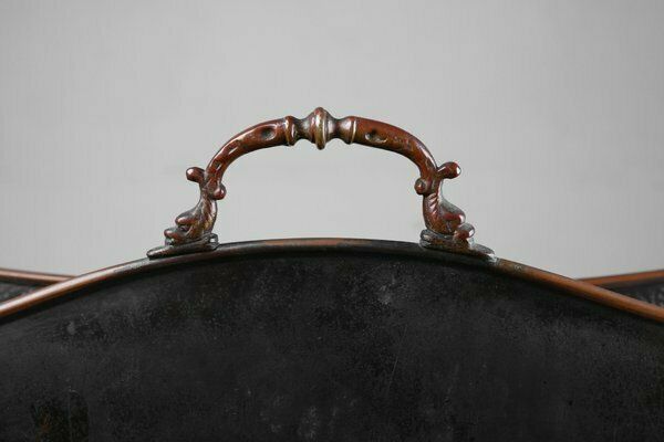 Mid Century Magazine Rack In Hammered Copper, France, 1890s photo Home Decor