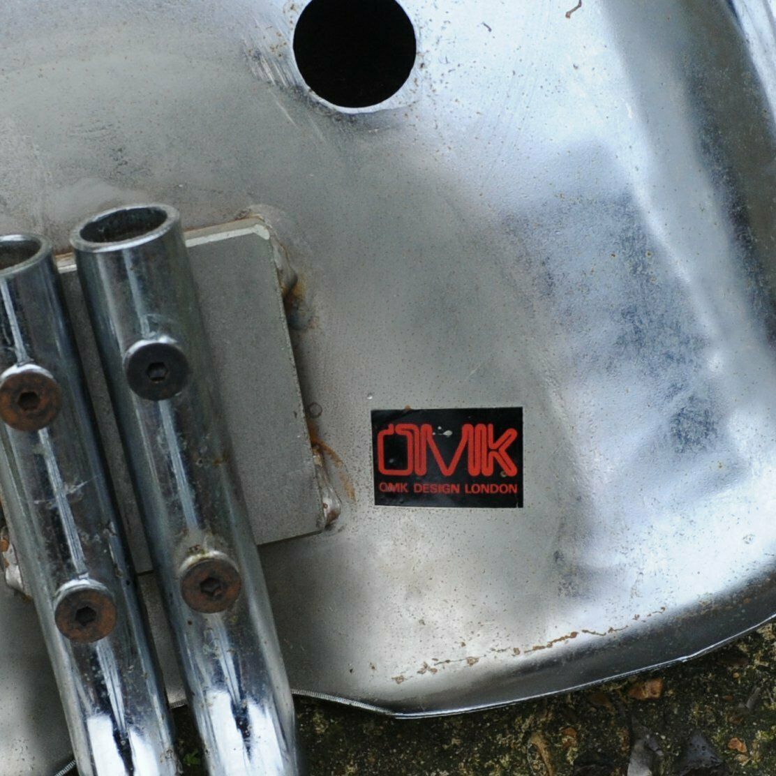 Vintage Chrome Tractor Stool By Rodney Kinsman For Omk Design, 1960s, Set Of 3 photo Furniture