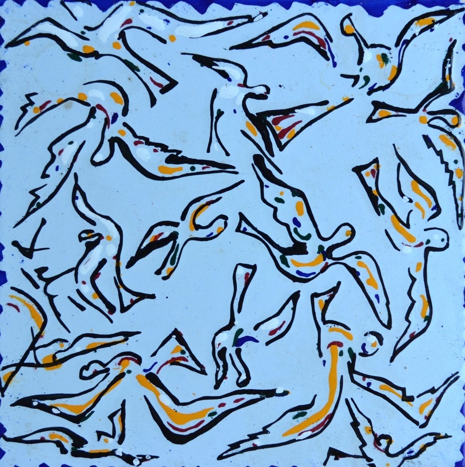 "La Suite Catalane" A Set Of 6 Dali Tiles 1954 photo for sale
