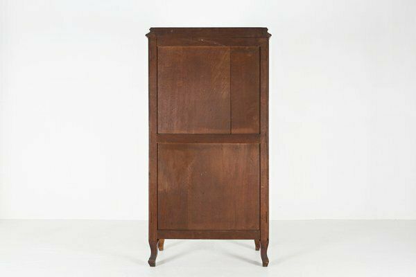 photo vinterior Antique Wooden Cabinet With Inlay And Bronze Decorations, 1860