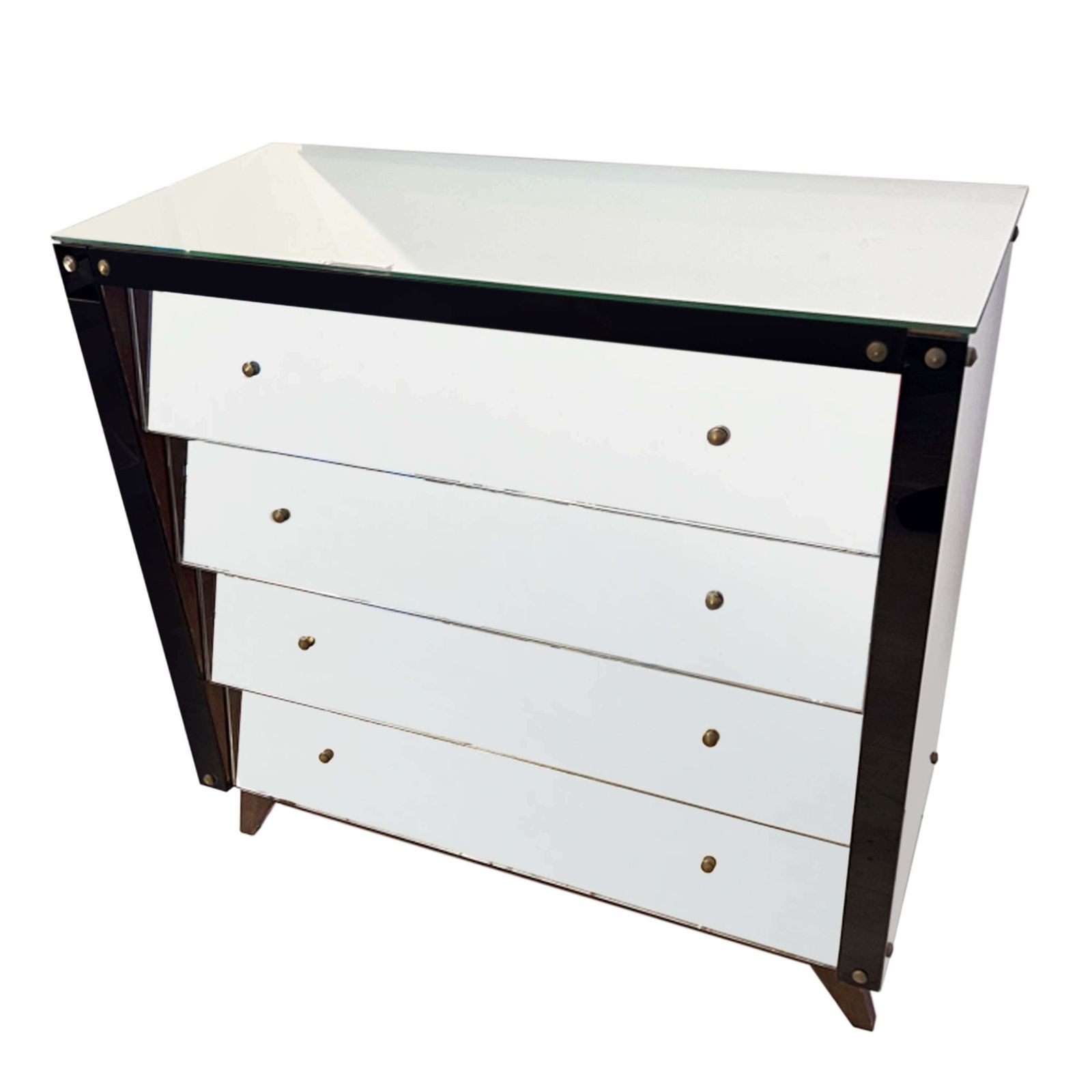 Italian 1940s Mirrored Chest Of Drawers