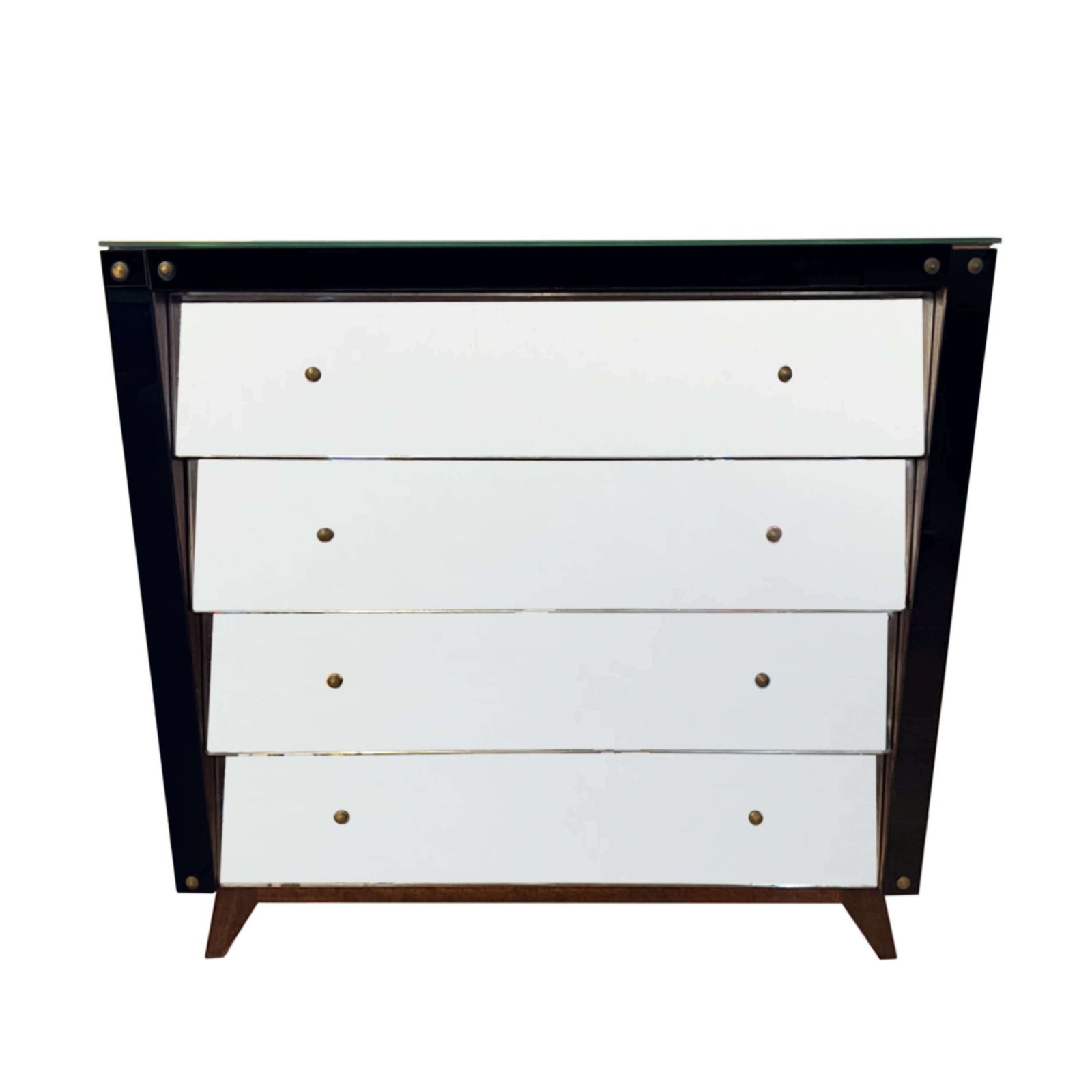 Italian 1940s Mirrored Chest Of Drawers photo for sale