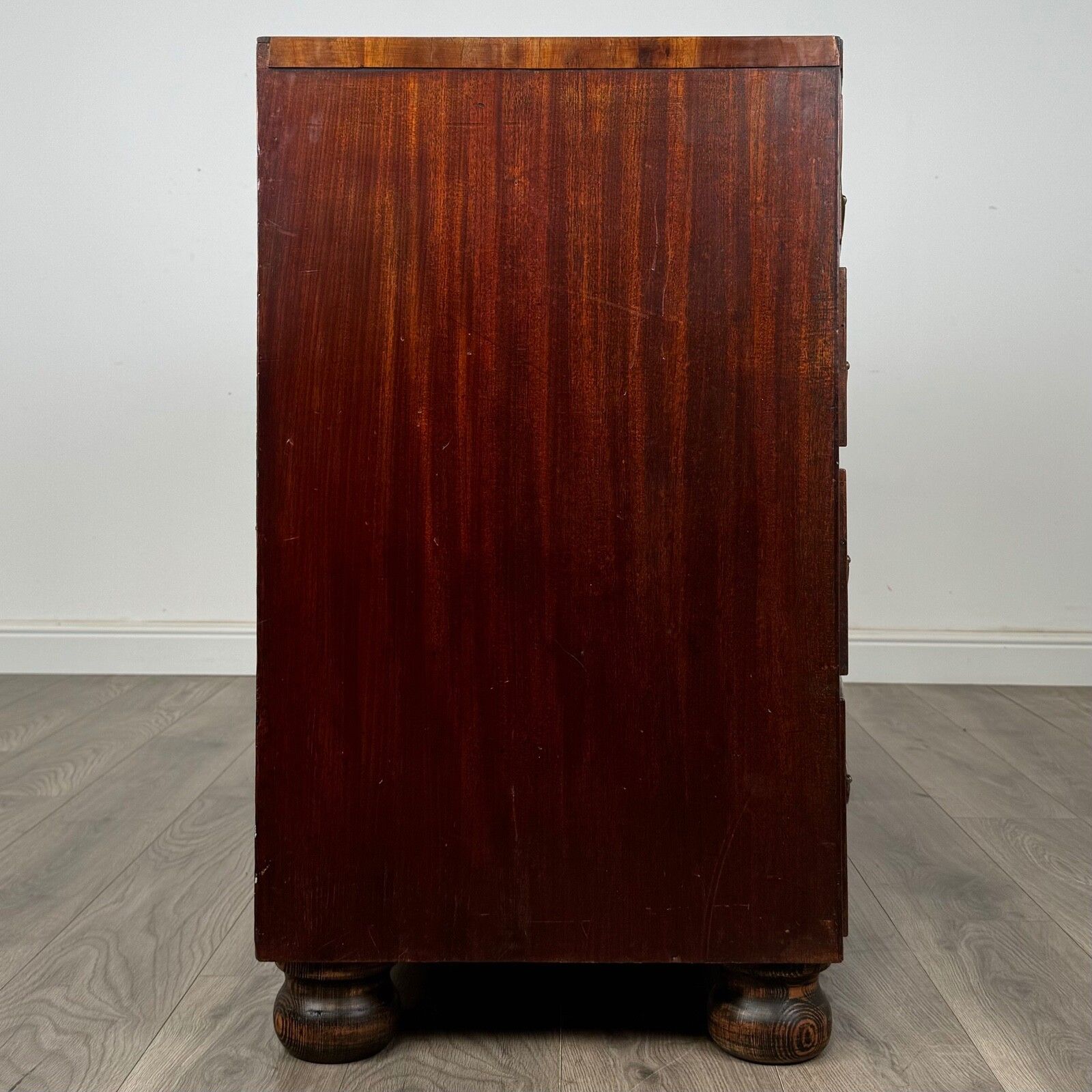 Antique 18th Century Bow Front Chest Of Drawers In Mahogany photo buy