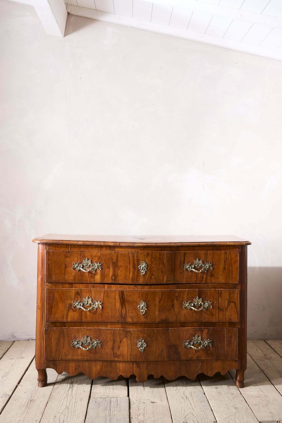 Rare 18th Century Maltese Olive Wood Chest Of Drawers
