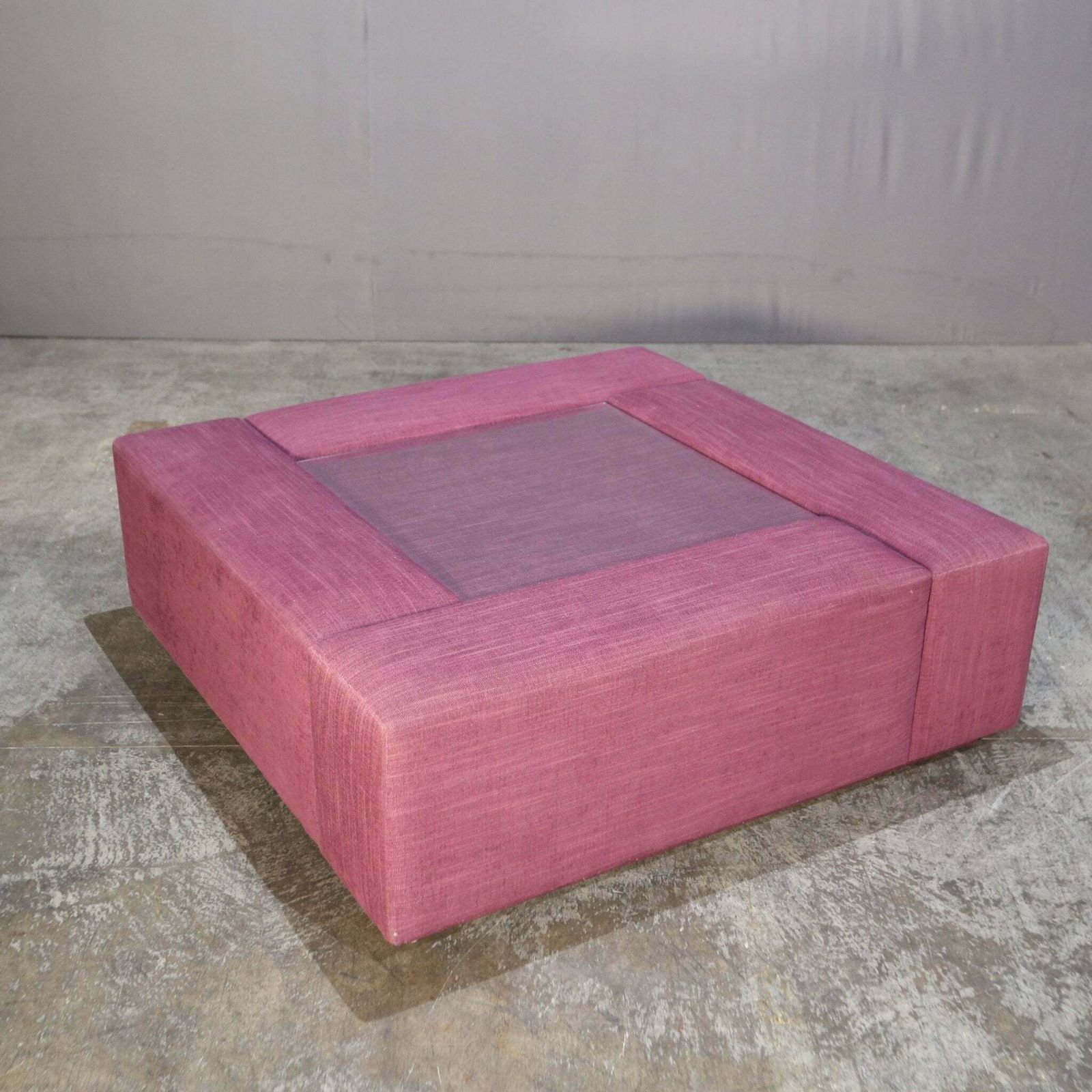 Bespoke Purple Coffee Table With Glass Centerpiece photo Furniture