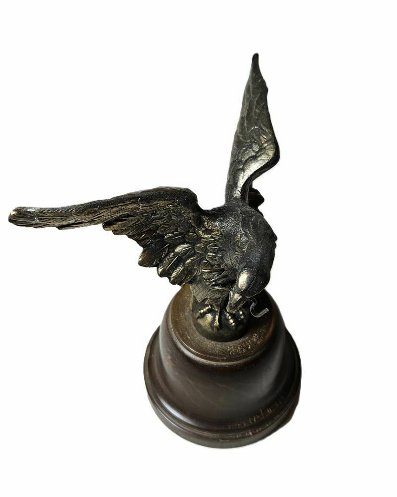 Antic Pocket Wrist Watch Holder In A Form Of An Eagle With Outstretched Wings photo vinterior