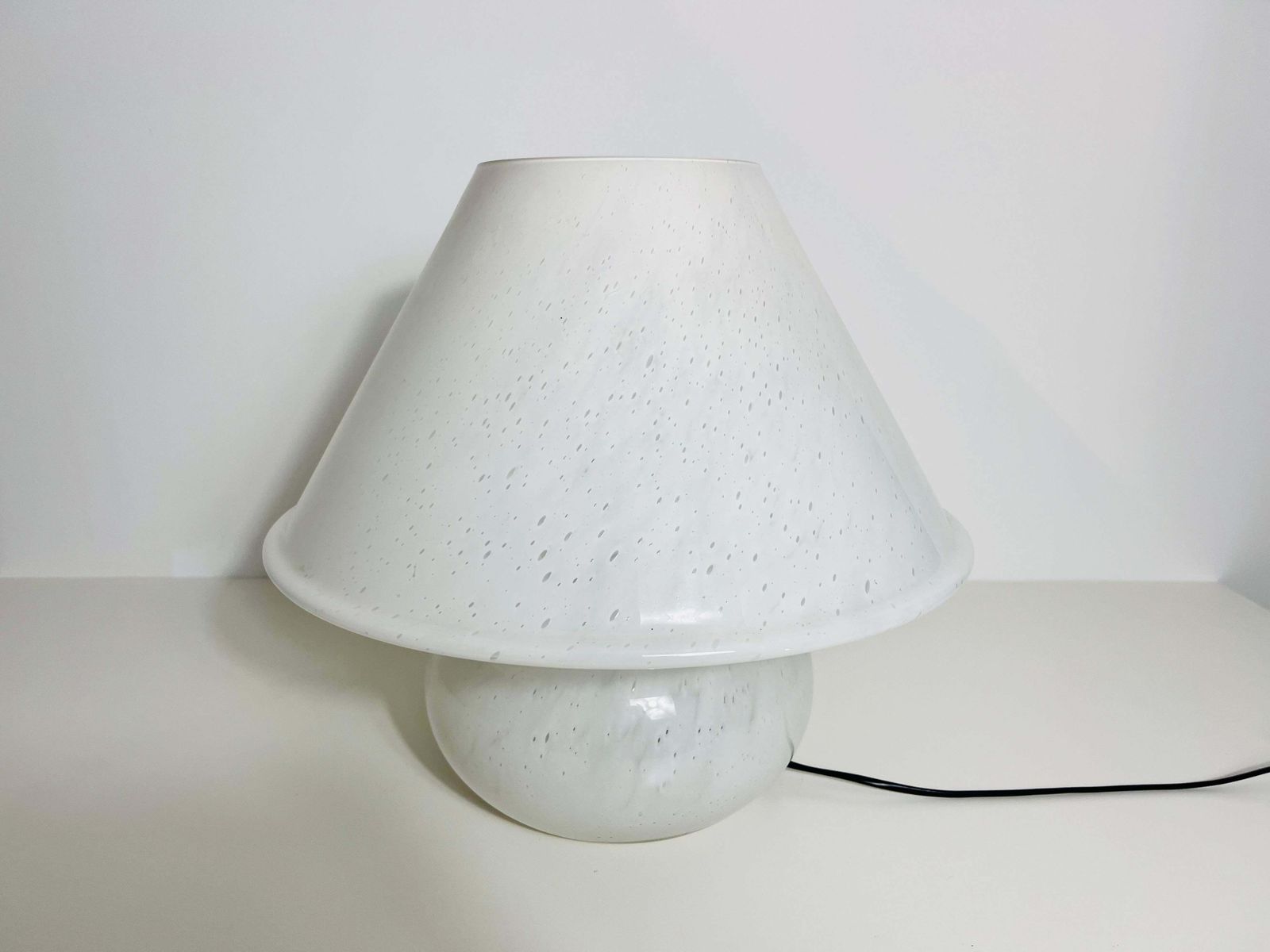 Very Large Glass Mushroom Table Lamp By Limburg, Germany, 1970s photo 1792.0