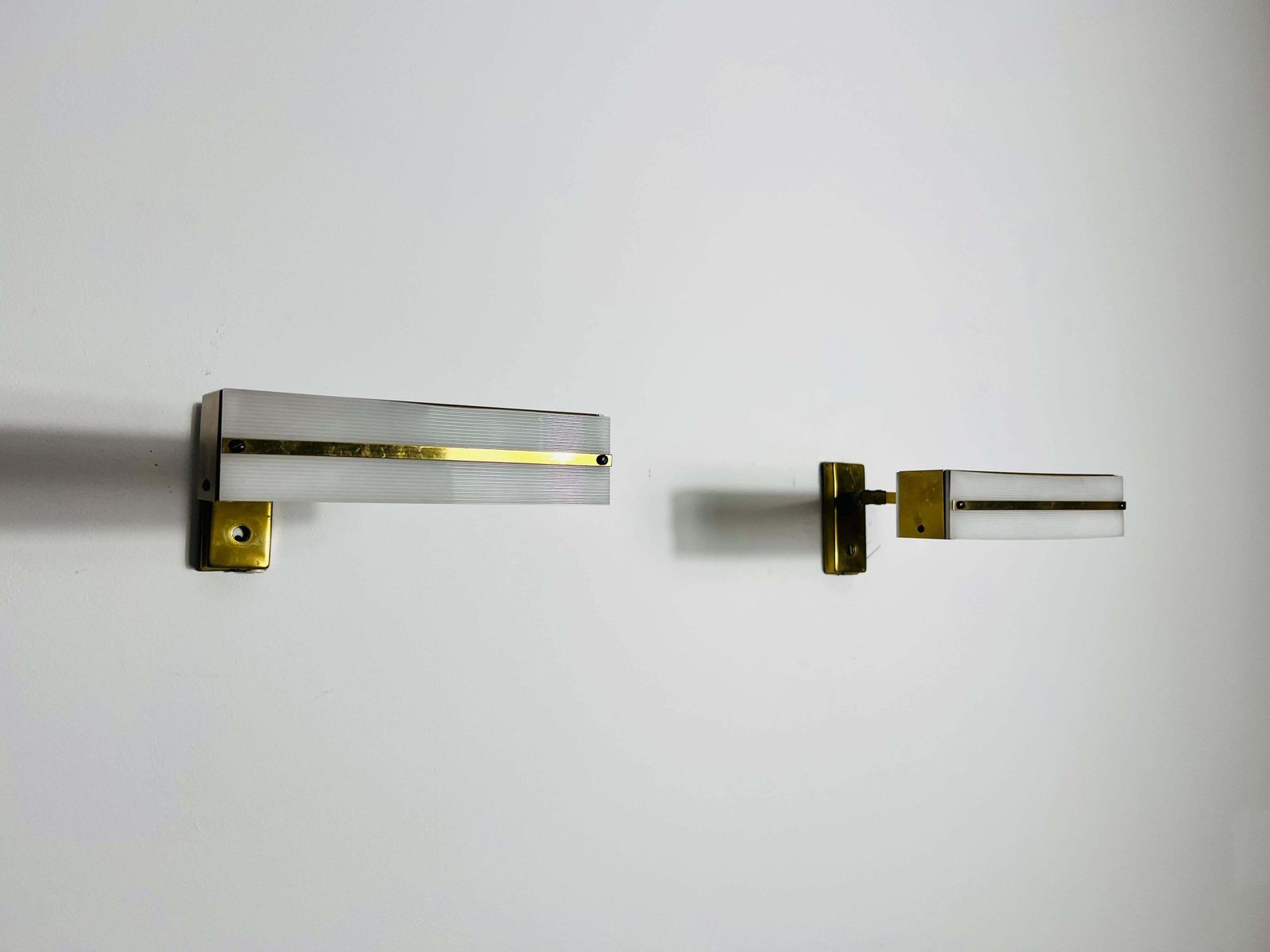 Midcentury Pair Of Brass Wall Lamps By Paul Neuhaus, 1960s photo 717.0