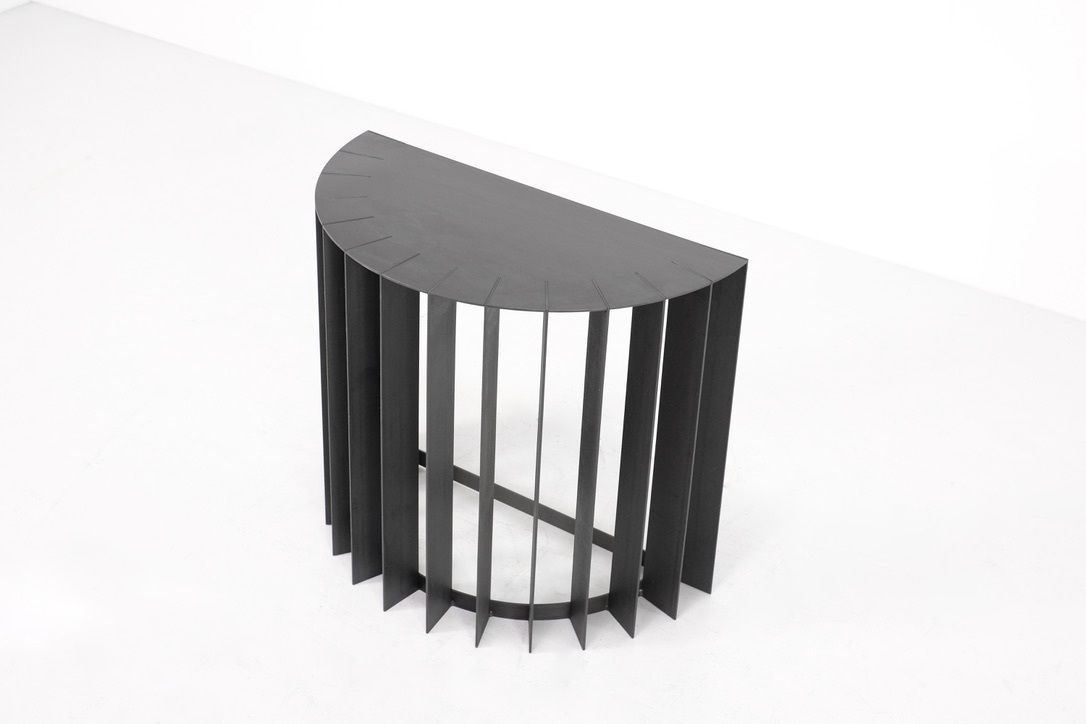 Console "Blue Moon " By Franck Robichez For Dritsh, Paris 1990s. photo Furniture