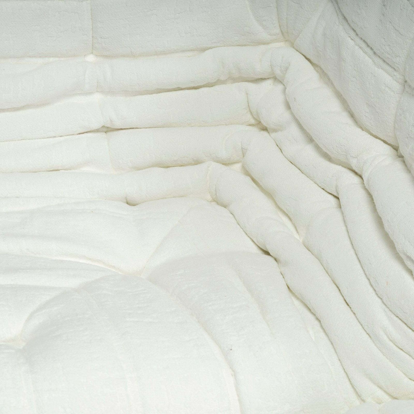 Ligne Roset By Michel Ducaroy Togo White Bouclé Modular Sofa, Set Of Five photo for sale