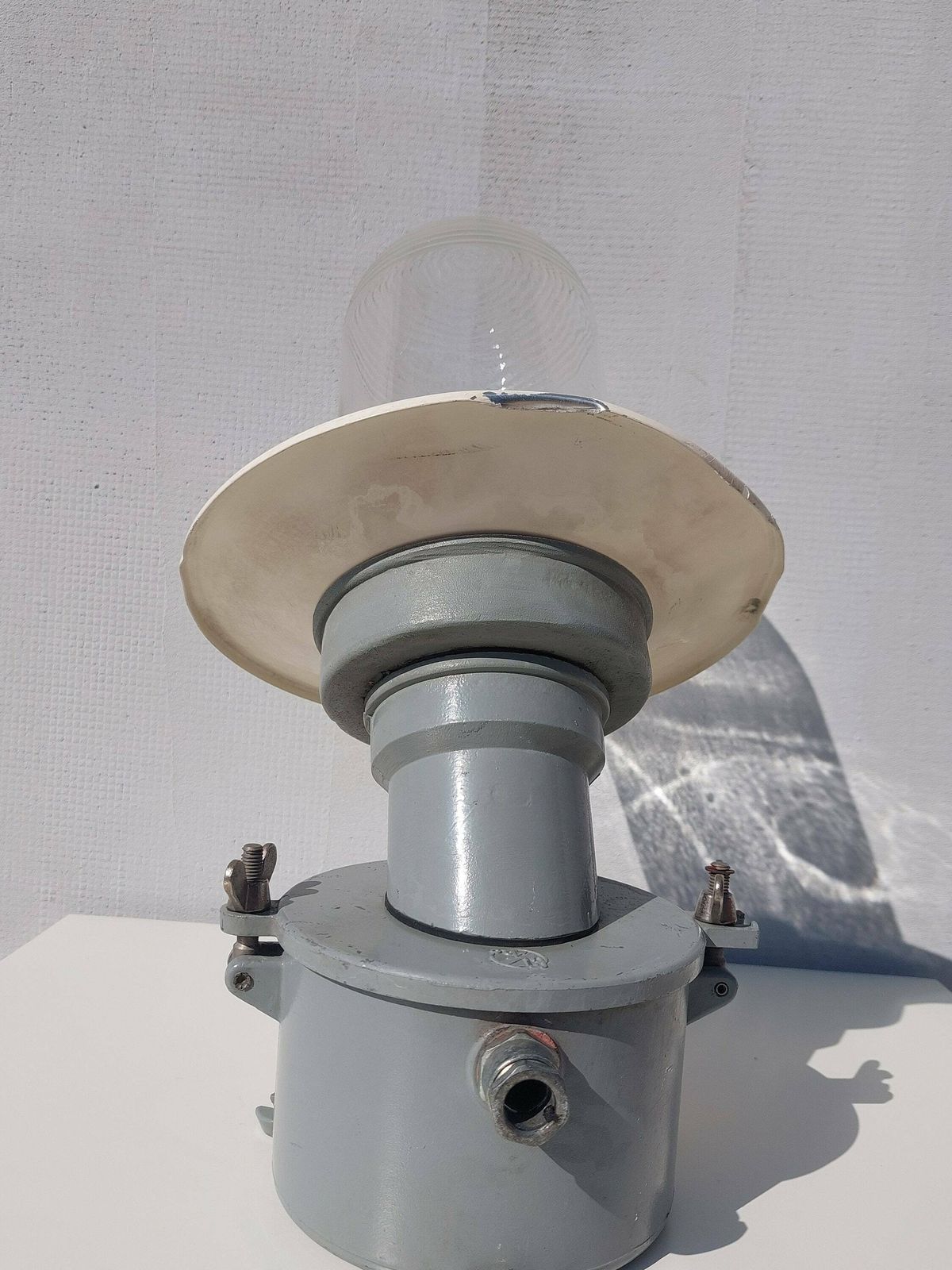 Xl Vintage Industrial Wall Lamp / Sconce /Barn Light / Enamel Industrial Lighting /Mcm Wall Lamp /Retro Outdoor Lamp/ Industrial Style /60's photo Lighting