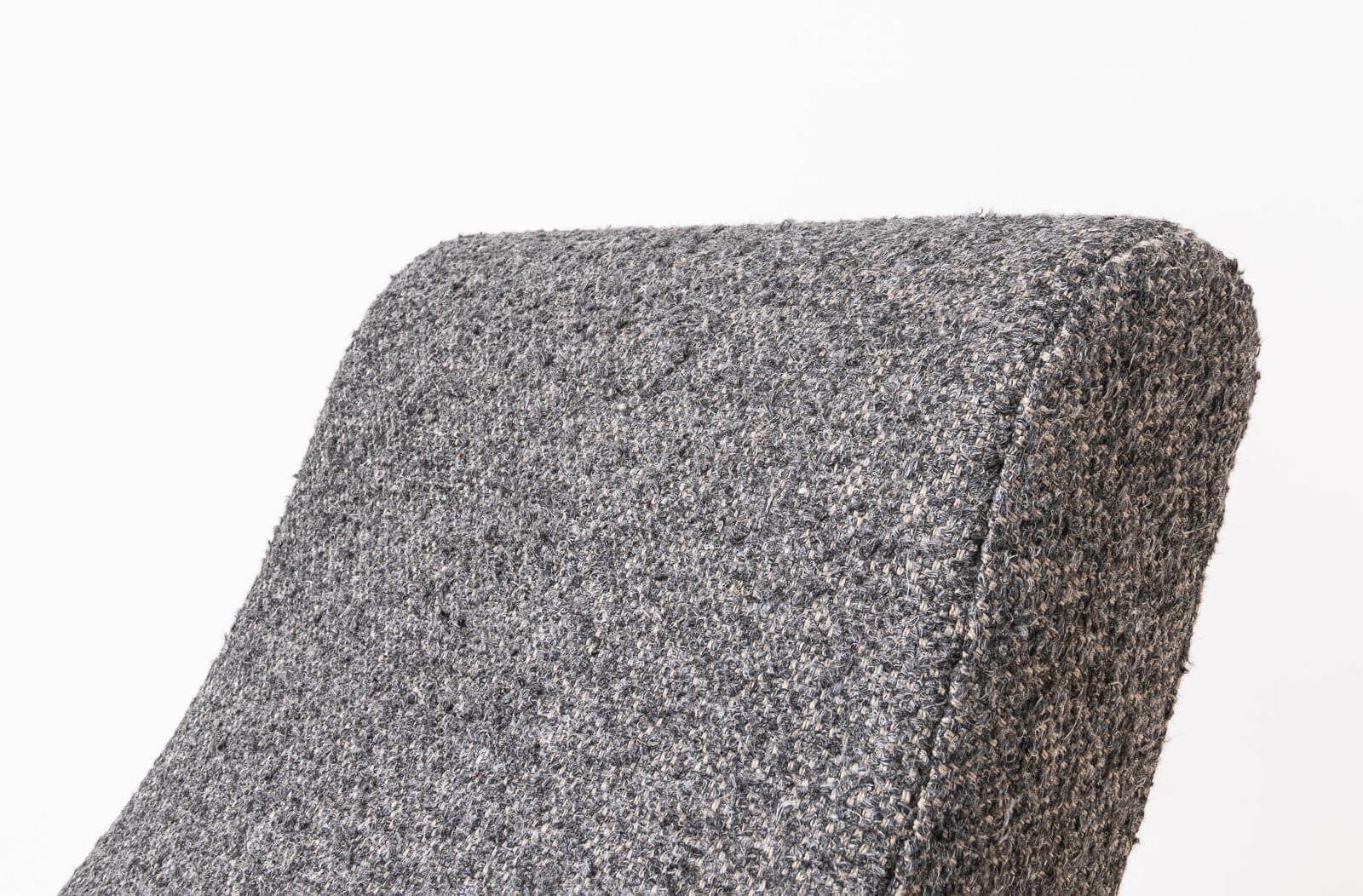 Vintage Rocking Chair, Czechoslovakia, 1950s, Reupholstered In Charcoal Grey Boucle photo vintage