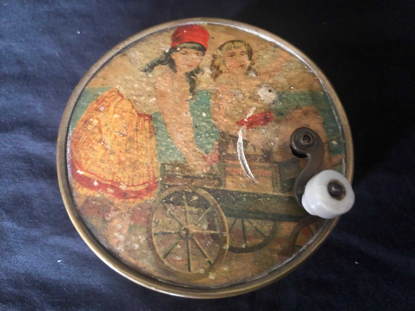 Early 19th C French Manivelle Child Music Box