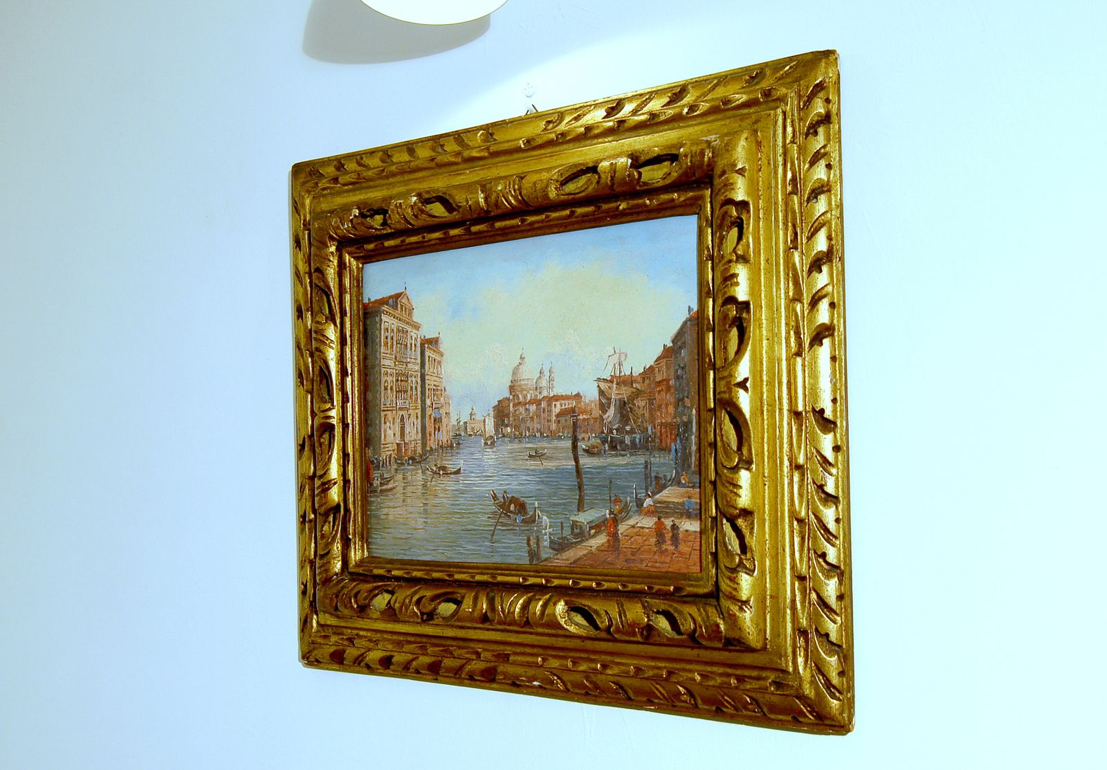 Venice Grand Canal / Oil On Canvas / 20th Century   Canaletto Style photo for sale