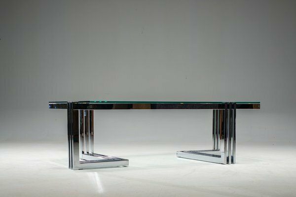 Vintage Coffee Table In Chrome And Glass, 1960s photo 1506.0