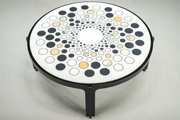 photo for sale Vintage Ravenna Coffee Table In Marble By Heinz Lilienthal, 1970s