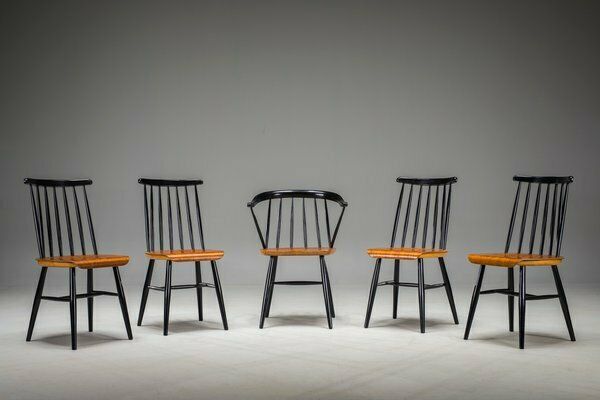 Fanett Dining Chairs Attributed To Ilmari Tapiovaara, 1960s, Set Of 5