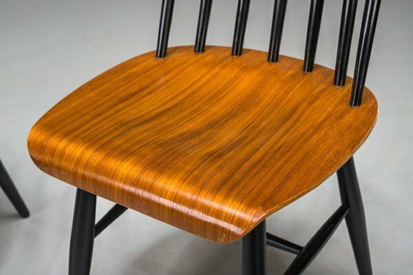Fanett Dining Chairs Attributed To Ilmari Tapiovaara, 1960s, Set Of 5 photo vintage