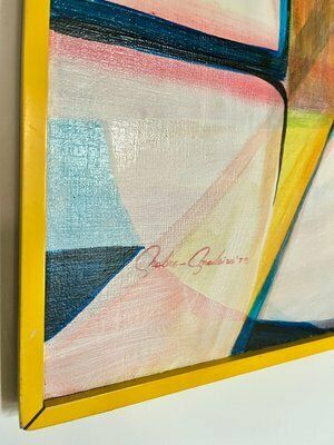 A. Nobre Madeira, Abstraction, 1975, Oil On Canvas photo for sale