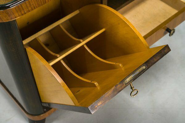 photo vinterior Art Deco Bar Cabinet With Inlays, 1930s