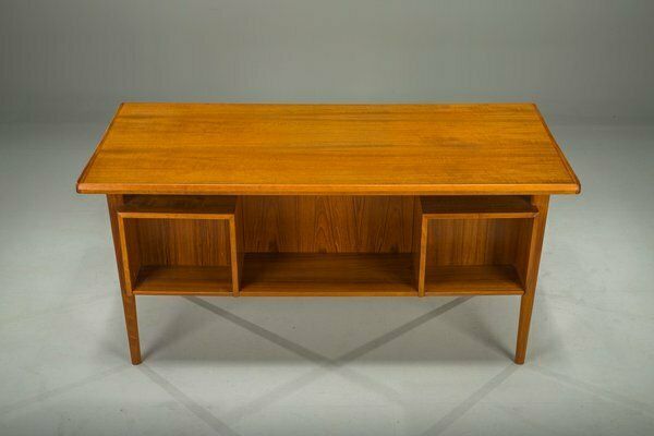 Furniture Danish Teak Desk By Peter Lovig Nielsen For Hedensted Mobelfabrik, 1964 photo