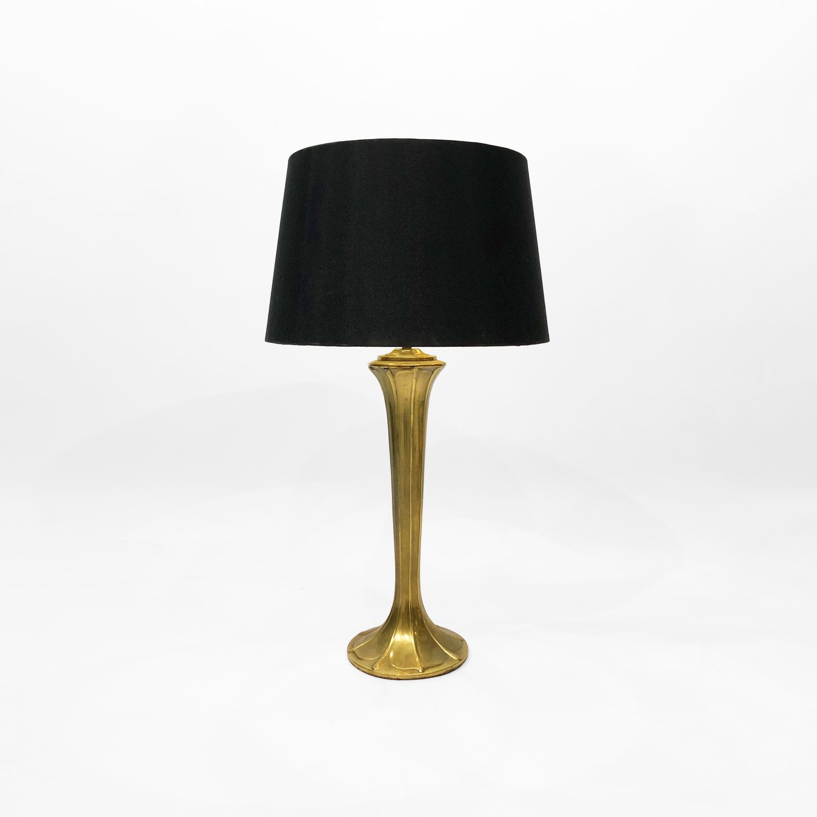 Brass Art Nouveau Style Table Lamp 1970s Glamour Chic Jugendstil Light photo 875.0