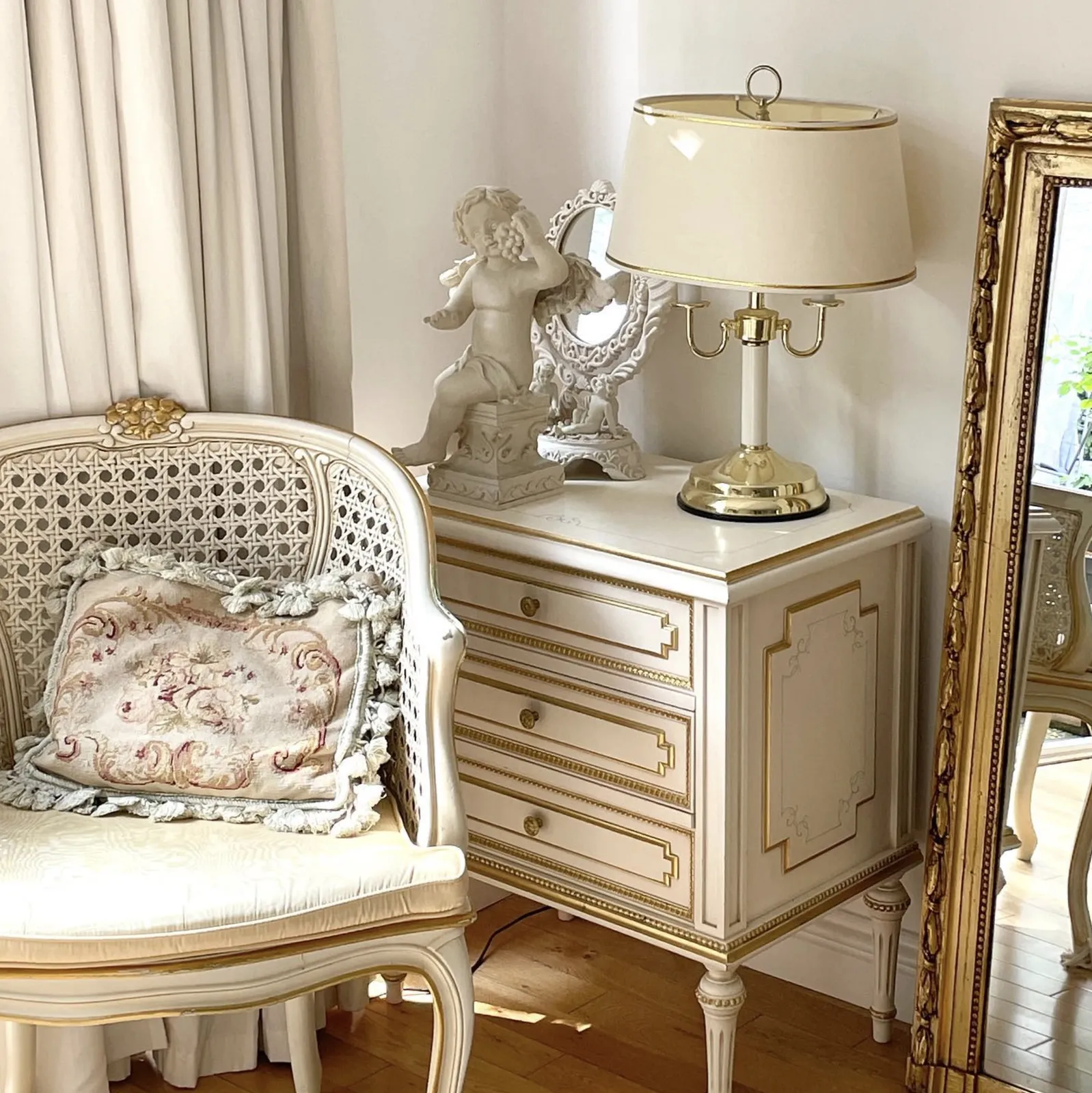 French Louis XVI Caned Armchair   Timeless Elegance photo for sale