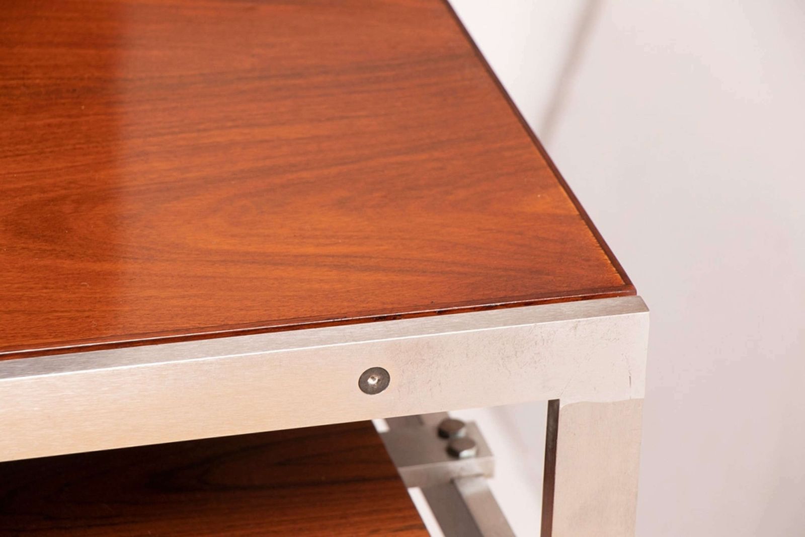 Preben Fabricius And Jorgen Kastholm Chrome And Rosewood Desk By Bo Ex photo Furniture