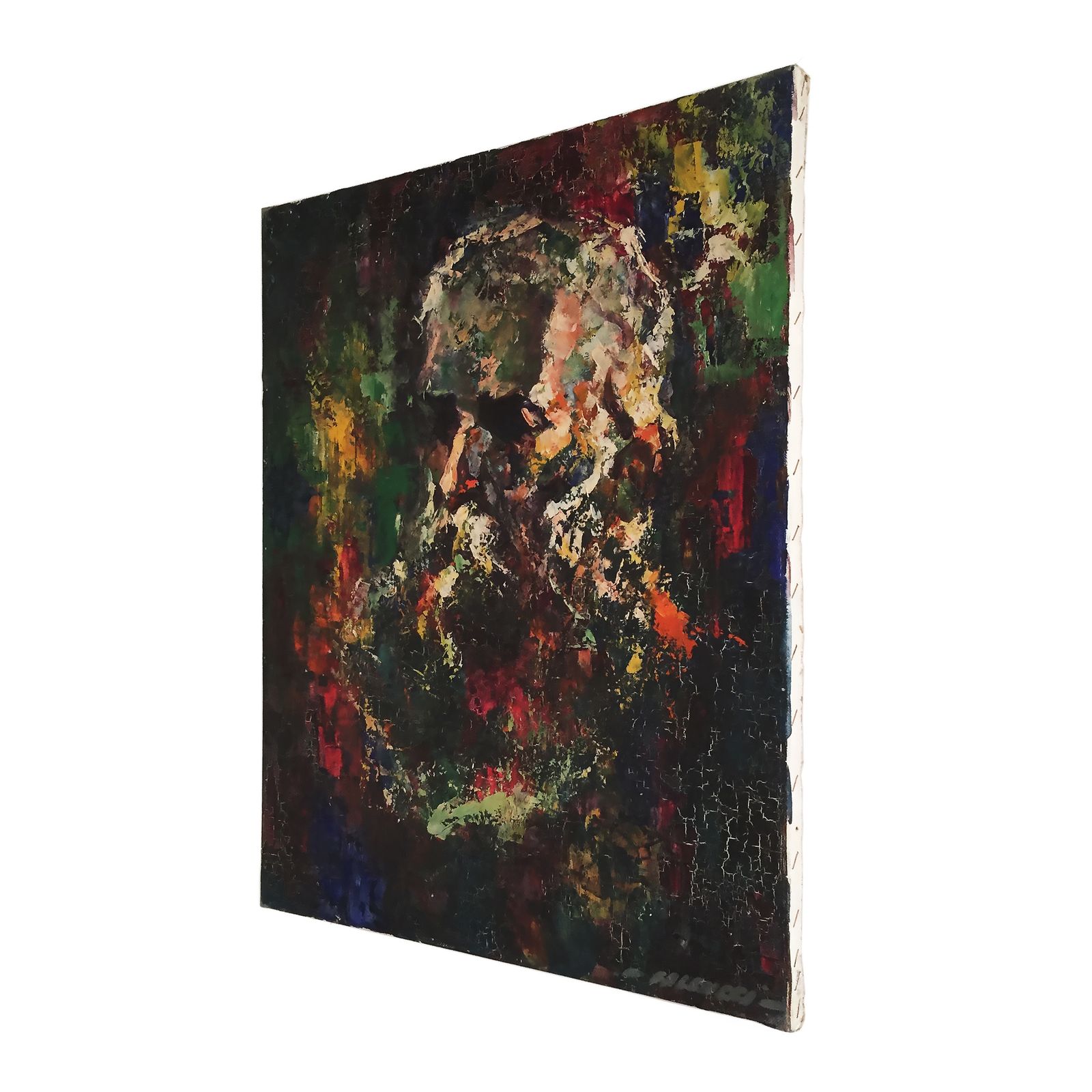Robert Falcucci Portrait Painting Impressionist Art Deco Wall Art photo vinterior